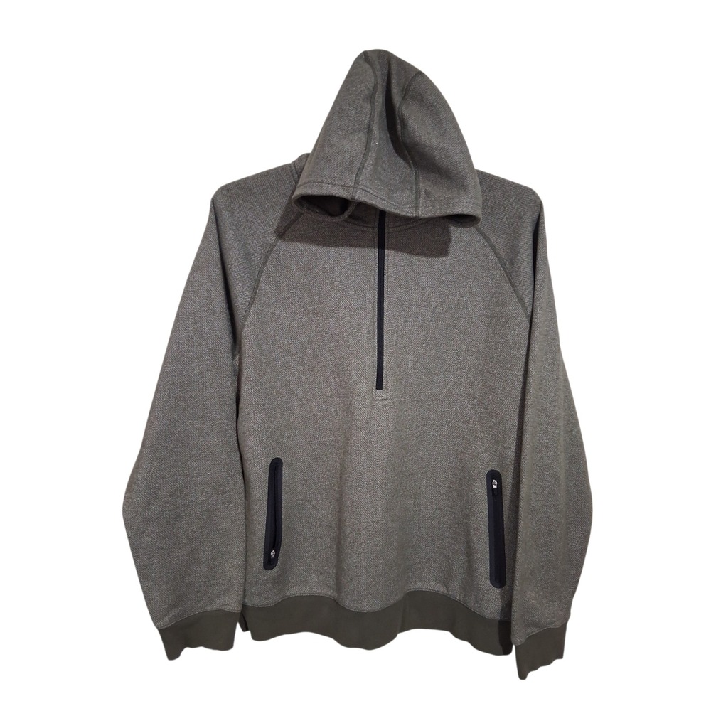 Second Skin ¼ Zip Men's size XL Casual Hooded Office Teacher Loungewear Sweater‎